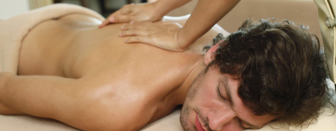 Somone geting the best erotic massage in london
